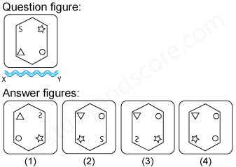 Non verbal reasoning, water images practice questions with detailed solutions, water images question and answers with explanations, Non-verbal series, water images tips and tricks, practice tests for competitive exams, Free water images practice questions